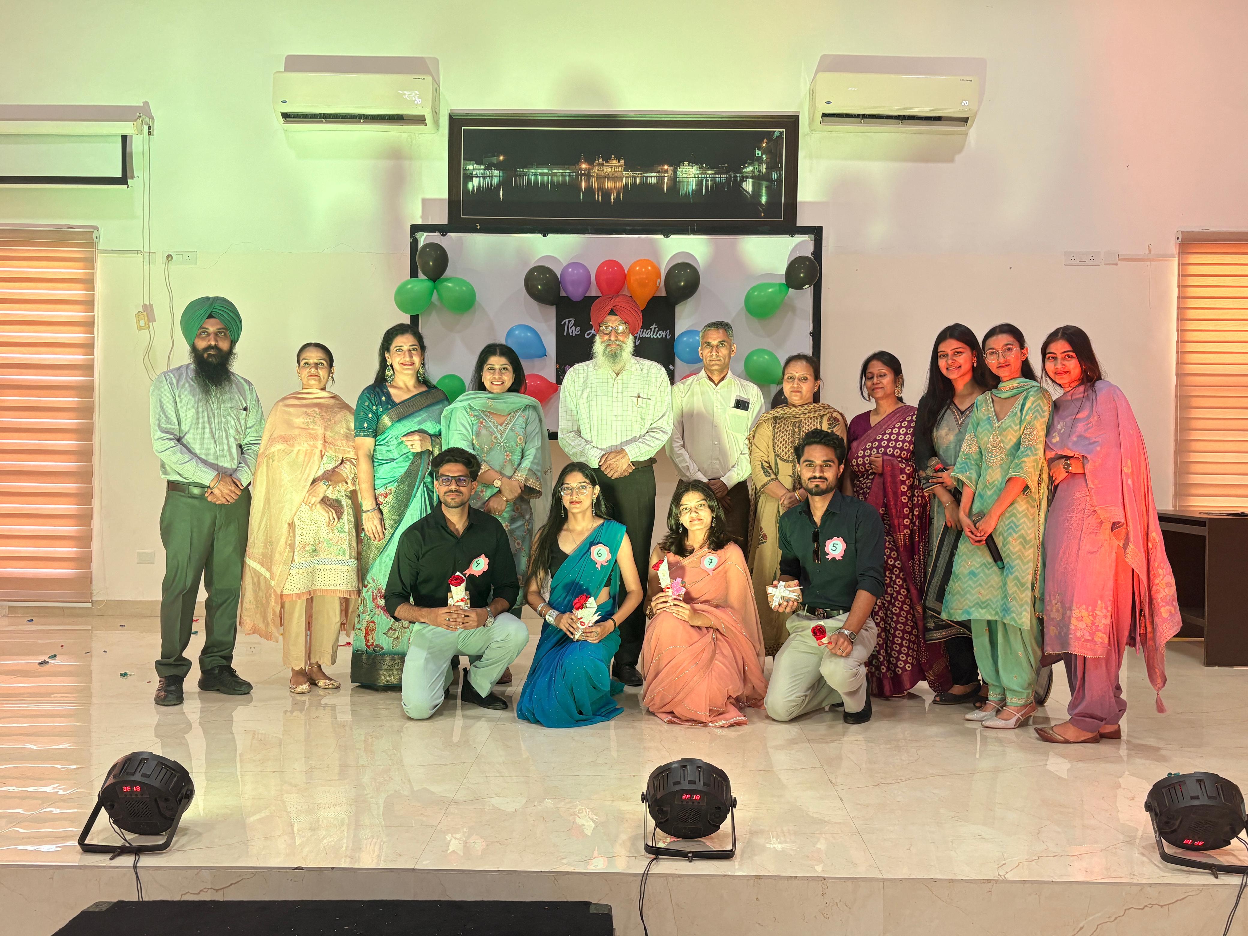 Cultural programme at the M.Sc. Physics farewell — 15 April 2026.